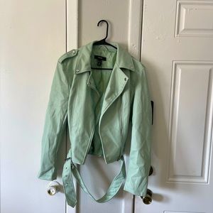 Mint Leather Style Jacket
